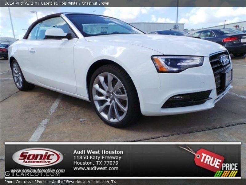 Ibis White / Chestnut Brown 2014 Audi A5 2.0T Cabriolet