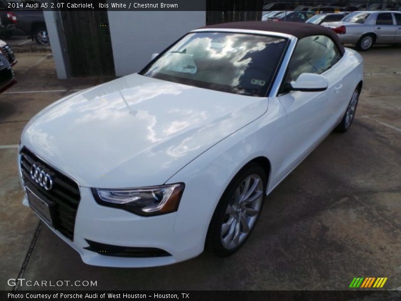 Ibis White / Chestnut Brown 2014 Audi A5 2.0T Cabriolet