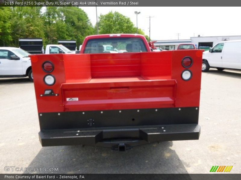 Vermillion Red / Steel 2015 Ford F250 Super Duty XL Super Cab 4x4 Utility