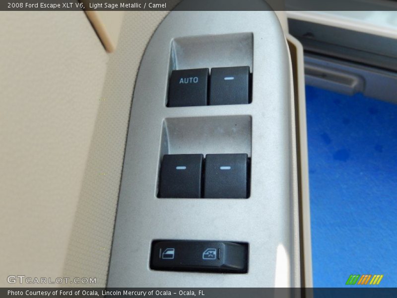 Light Sage Metallic / Camel 2008 Ford Escape XLT V6