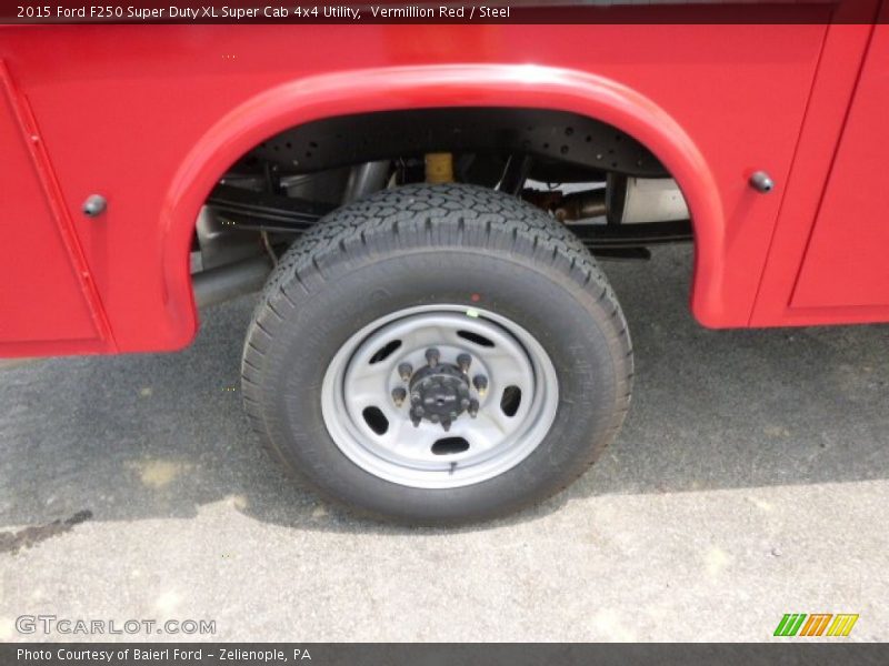Vermillion Red / Steel 2015 Ford F250 Super Duty XL Super Cab 4x4 Utility