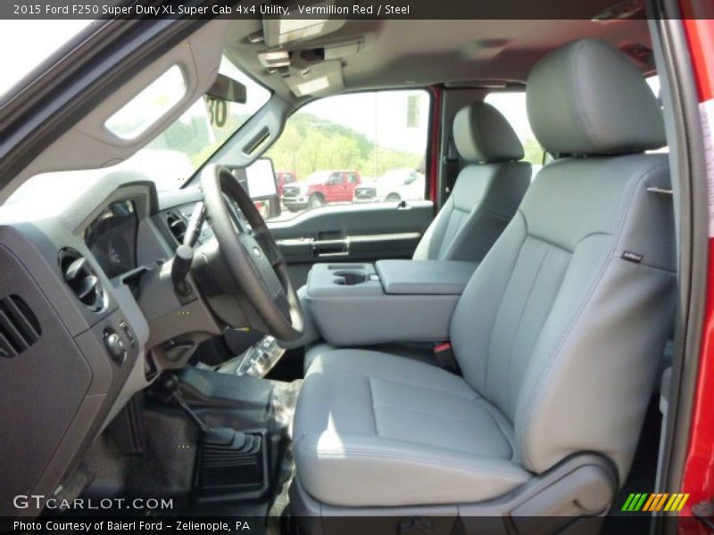 Vermillion Red / Steel 2015 Ford F250 Super Duty XL Super Cab 4x4 Utility