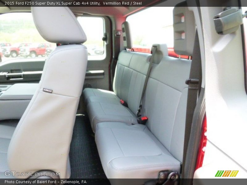 Vermillion Red / Steel 2015 Ford F250 Super Duty XL Super Cab 4x4 Utility