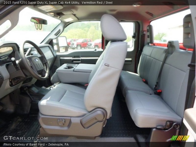 Vermillion Red / Steel 2015 Ford F250 Super Duty XL Super Cab 4x4 Utility
