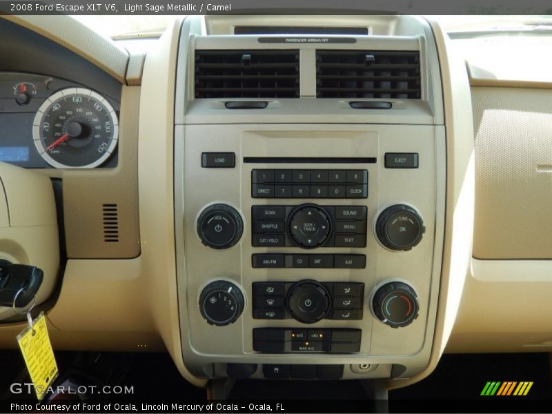 Light Sage Metallic / Camel 2008 Ford Escape XLT V6