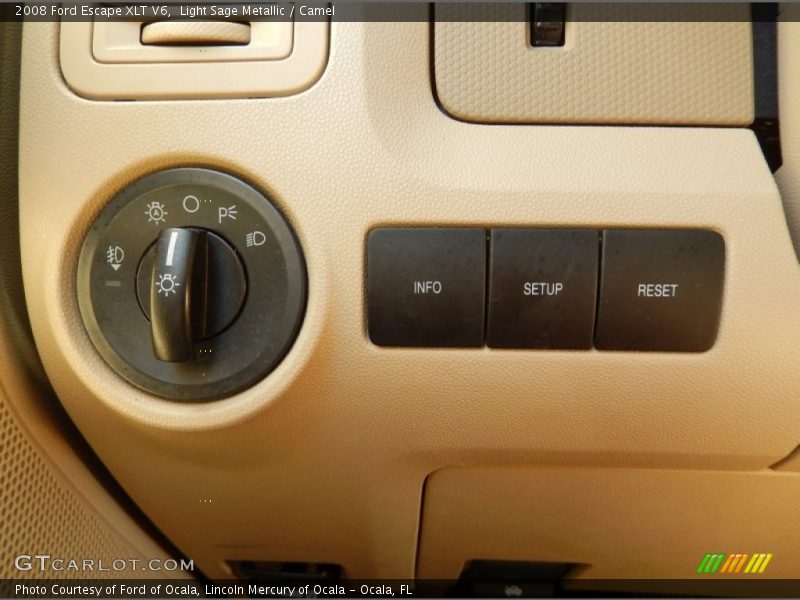 Light Sage Metallic / Camel 2008 Ford Escape XLT V6
