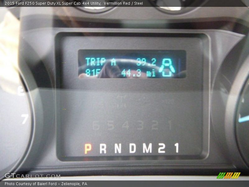 Vermillion Red / Steel 2015 Ford F250 Super Duty XL Super Cab 4x4 Utility