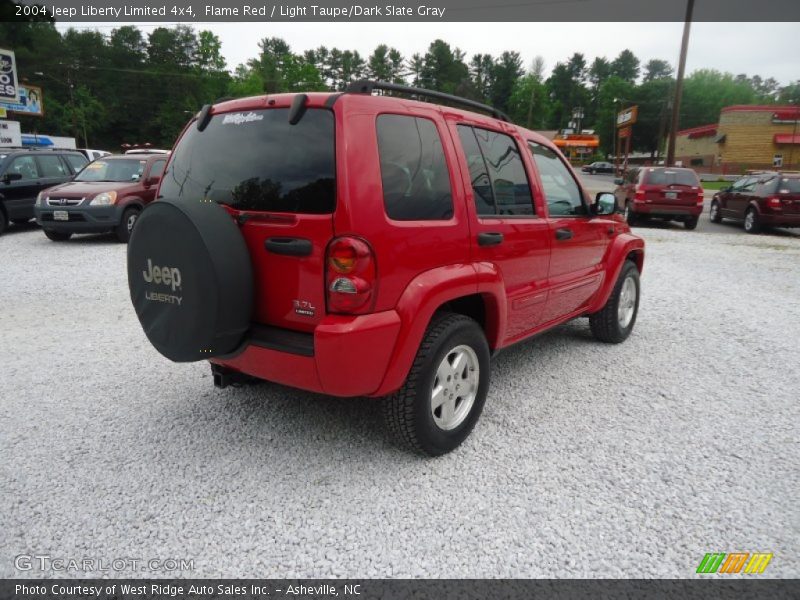 Flame Red / Light Taupe/Dark Slate Gray 2004 Jeep Liberty Limited 4x4