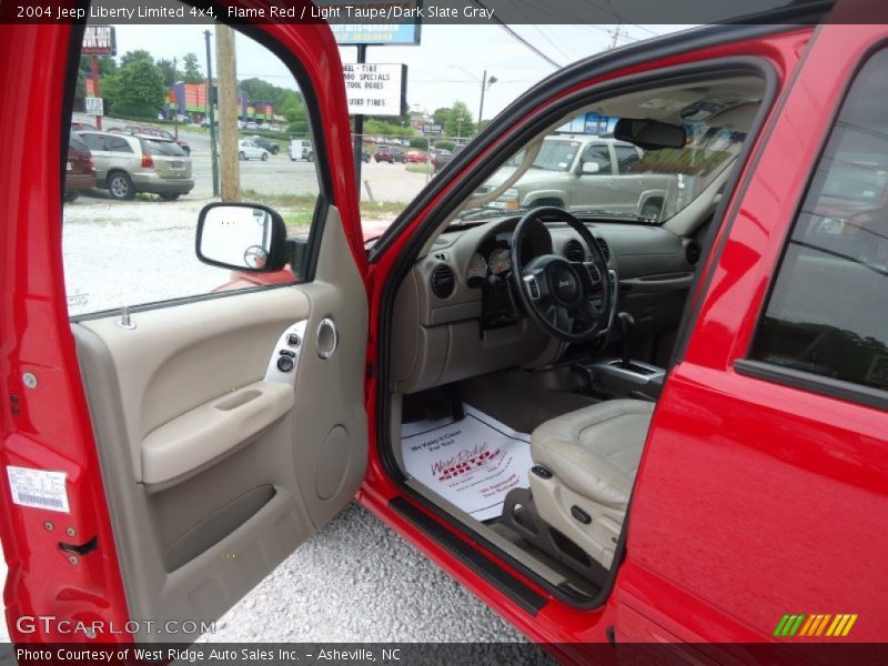 Flame Red / Light Taupe/Dark Slate Gray 2004 Jeep Liberty Limited 4x4