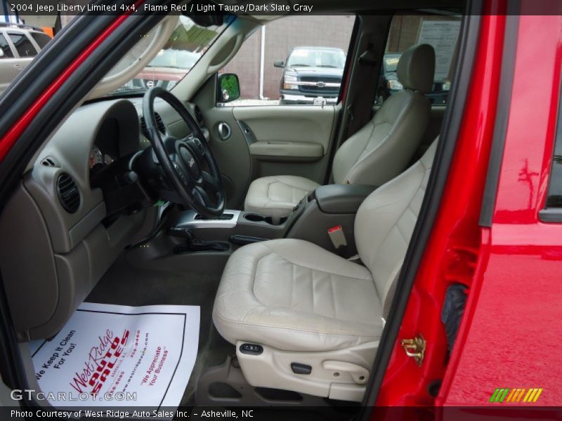 Flame Red / Light Taupe/Dark Slate Gray 2004 Jeep Liberty Limited 4x4