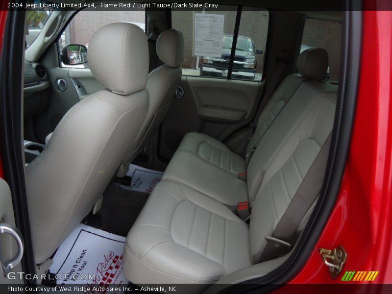 Flame Red / Light Taupe/Dark Slate Gray 2004 Jeep Liberty Limited 4x4