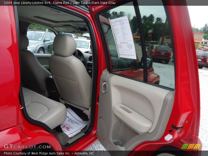 Flame Red / Light Taupe/Dark Slate Gray 2004 Jeep Liberty Limited 4x4