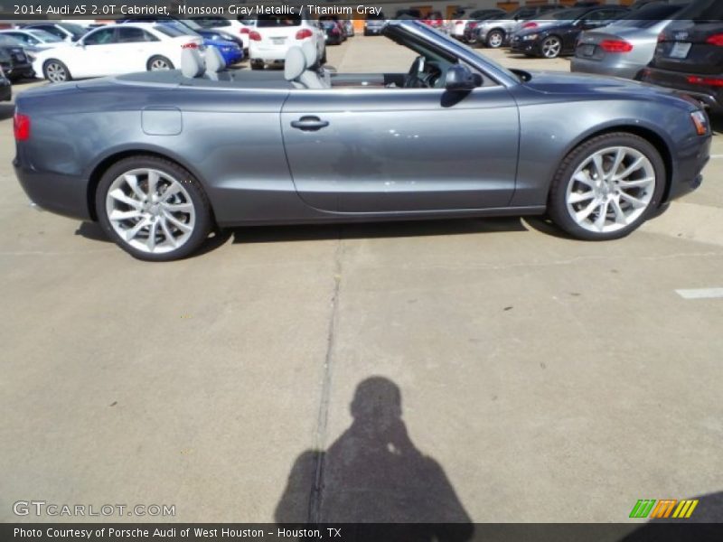 Monsoon Gray Metallic / Titanium Gray 2014 Audi A5 2.0T Cabriolet