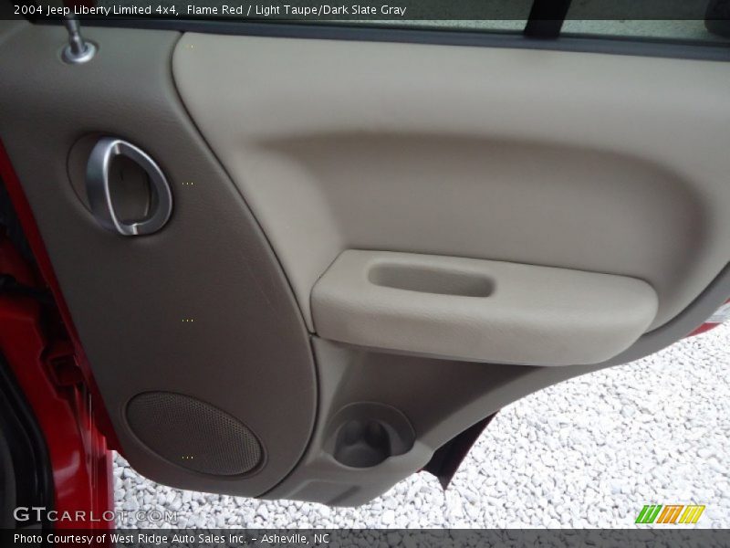 Flame Red / Light Taupe/Dark Slate Gray 2004 Jeep Liberty Limited 4x4