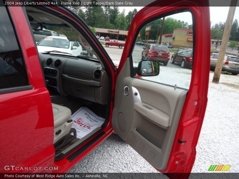 Flame Red / Light Taupe/Dark Slate Gray 2004 Jeep Liberty Limited 4x4