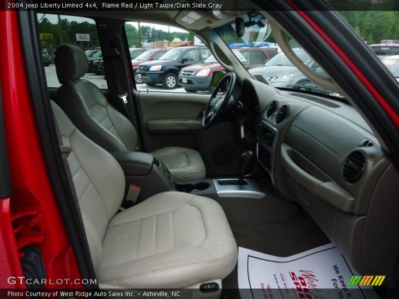 Flame Red / Light Taupe/Dark Slate Gray 2004 Jeep Liberty Limited 4x4