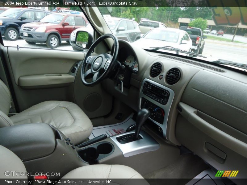 Flame Red / Light Taupe/Dark Slate Gray 2004 Jeep Liberty Limited 4x4