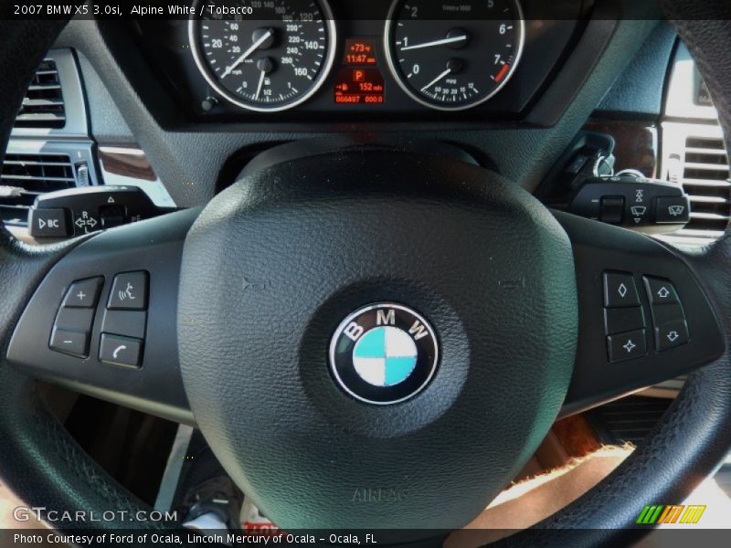 Alpine White / Tobacco 2007 BMW X5 3.0si