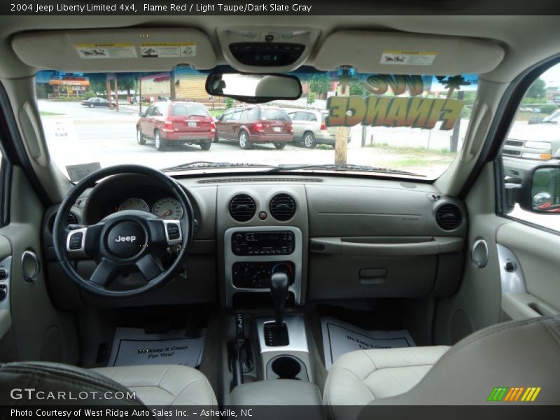 Flame Red / Light Taupe/Dark Slate Gray 2004 Jeep Liberty Limited 4x4