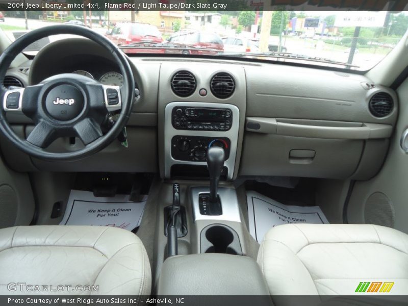 Flame Red / Light Taupe/Dark Slate Gray 2004 Jeep Liberty Limited 4x4