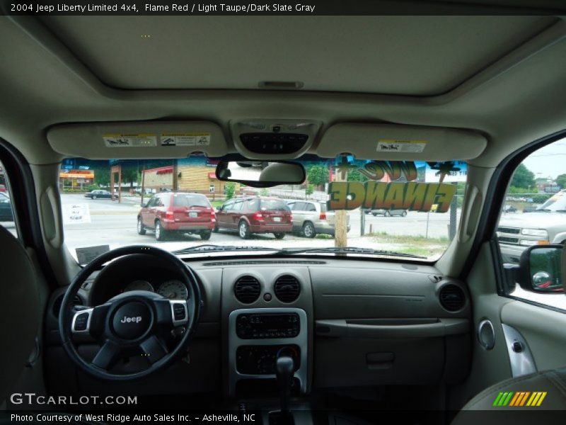 Flame Red / Light Taupe/Dark Slate Gray 2004 Jeep Liberty Limited 4x4