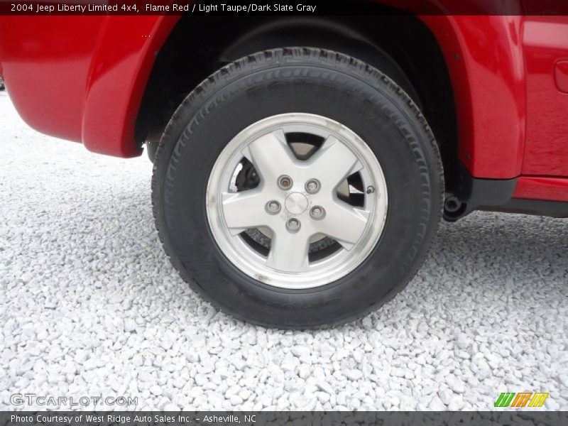 Flame Red / Light Taupe/Dark Slate Gray 2004 Jeep Liberty Limited 4x4