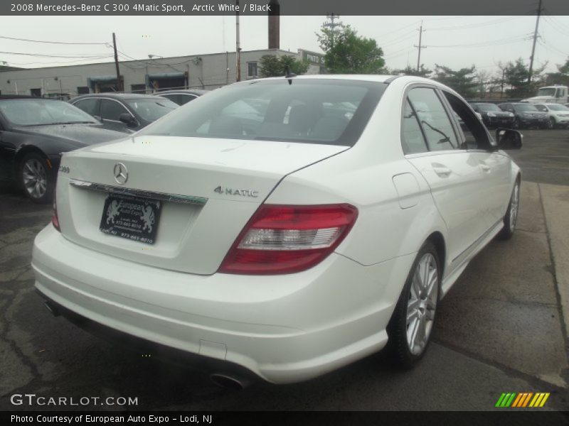 Arctic White / Black 2008 Mercedes-Benz C 300 4Matic Sport