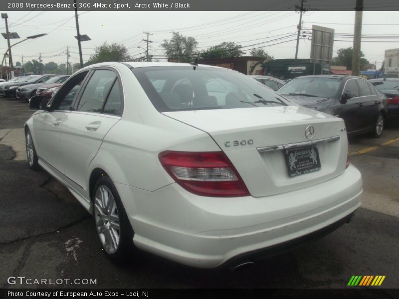 Arctic White / Black 2008 Mercedes-Benz C 300 4Matic Sport