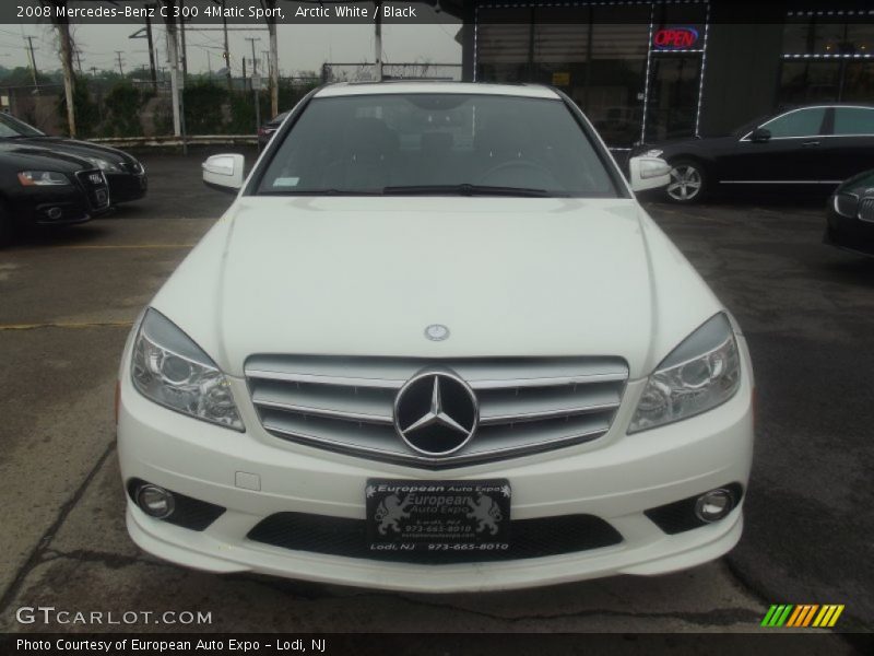 Arctic White / Black 2008 Mercedes-Benz C 300 4Matic Sport