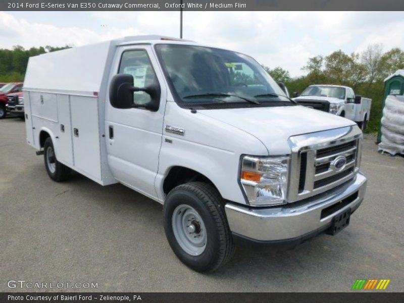 Oxford White / Medium Flint 2014 Ford E-Series Van E350 Cutaway Commercial