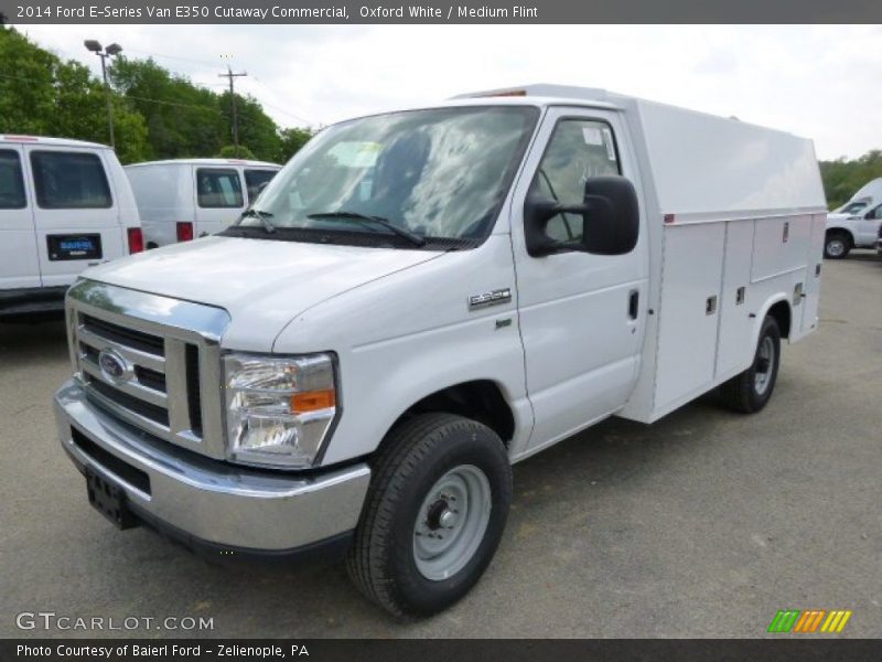 Oxford White / Medium Flint 2014 Ford E-Series Van E350 Cutaway Commercial