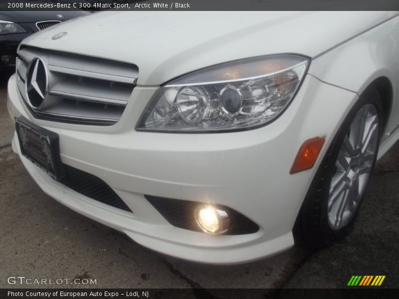 Arctic White / Black 2008 Mercedes-Benz C 300 4Matic Sport