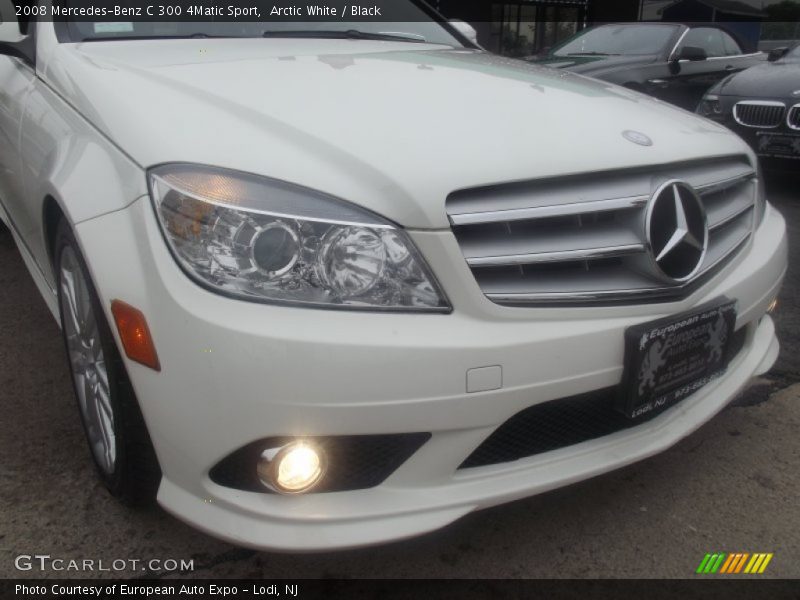 Arctic White / Black 2008 Mercedes-Benz C 300 4Matic Sport