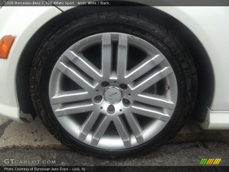 Arctic White / Black 2008 Mercedes-Benz C 300 4Matic Sport