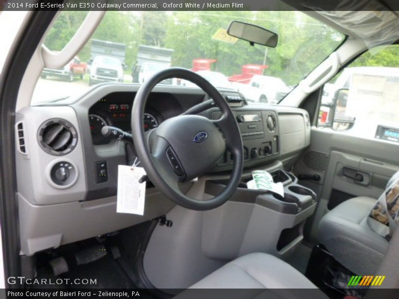 Oxford White / Medium Flint 2014 Ford E-Series Van E350 Cutaway Commercial