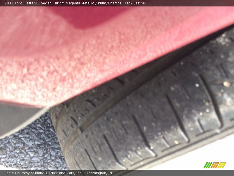 Bright Magenta Metallic / Plum/Charcoal Black Leather 2011 Ford Fiesta SEL Sedan