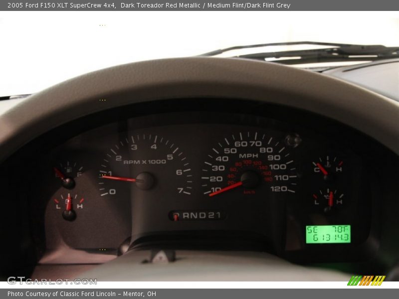 Dark Toreador Red Metallic / Medium Flint/Dark Flint Grey 2005 Ford F150 XLT SuperCrew 4x4