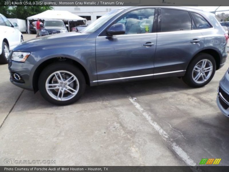 Monsoon Gray Metallic / Titanium Gray 2014 Audi Q5 2.0 TFSI quattro