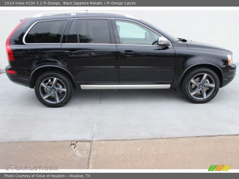 Black Sapphire Metallic / R-Design Calcite 2014 Volvo XC90 3.2 R-Design