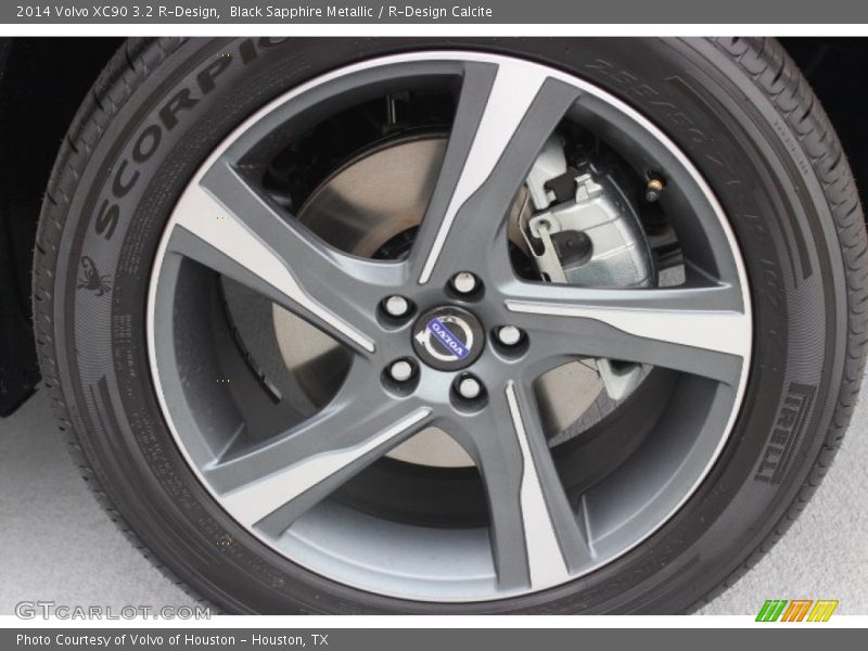 Black Sapphire Metallic / R-Design Calcite 2014 Volvo XC90 3.2 R-Design