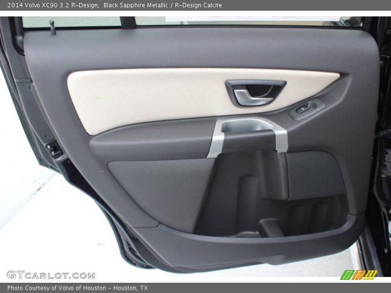 Black Sapphire Metallic / R-Design Calcite 2014 Volvo XC90 3.2 R-Design