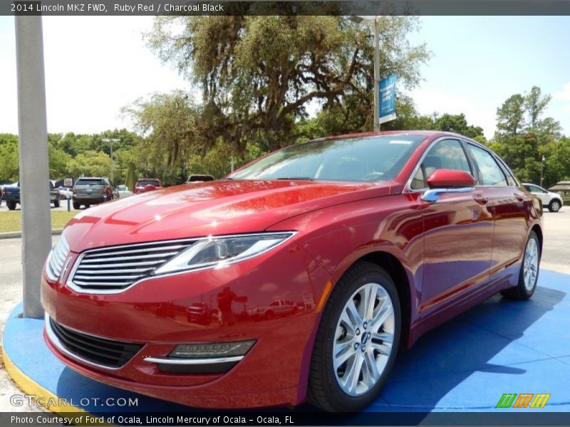 Ruby Red / Charcoal Black 2014 Lincoln MKZ FWD