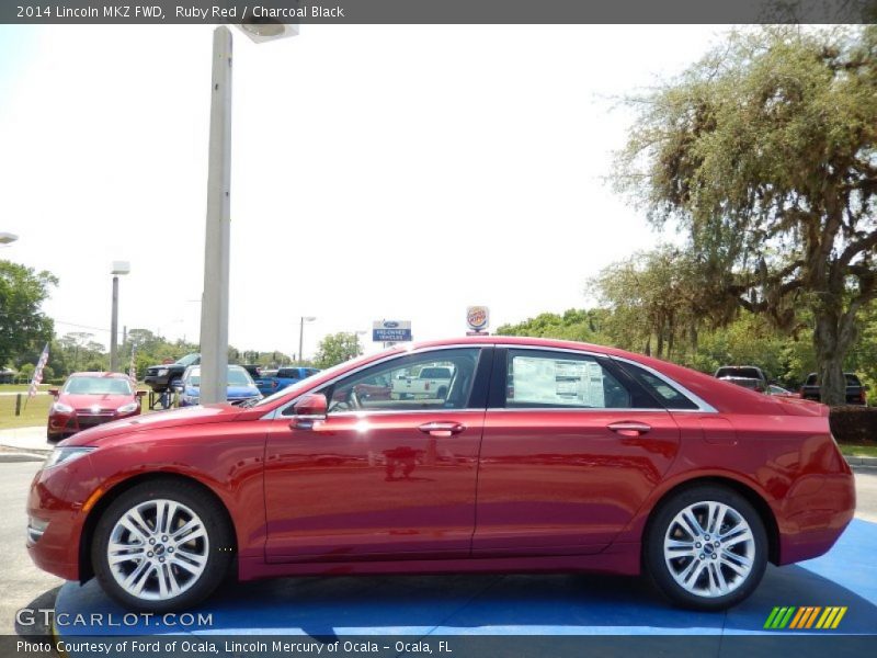 Ruby Red / Charcoal Black 2014 Lincoln MKZ FWD