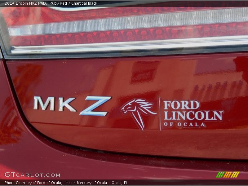 Ruby Red / Charcoal Black 2014 Lincoln MKZ FWD