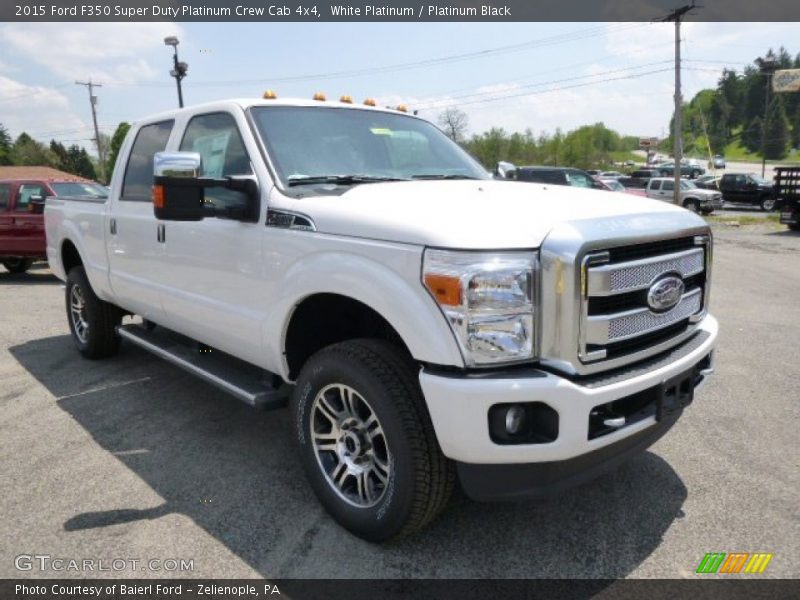 Front 3/4 View of 2015 F350 Super Duty Platinum Crew Cab 4x4