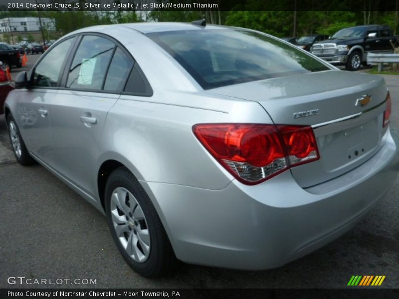 Silver Ice Metallic / Jet Black/Medium Titanium 2014 Chevrolet Cruze LS