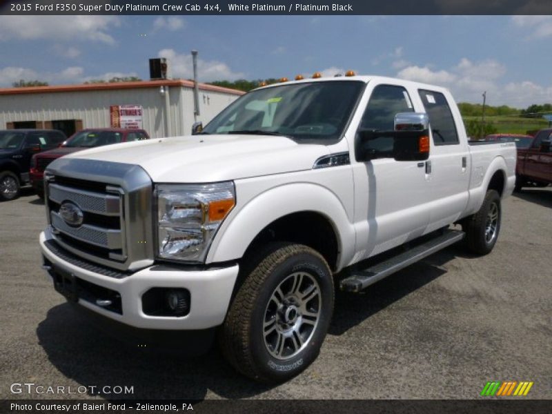 Front 3/4 View of 2015 F350 Super Duty Platinum Crew Cab 4x4
