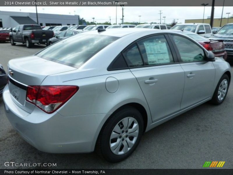 Silver Ice Metallic / Jet Black/Medium Titanium 2014 Chevrolet Cruze LS