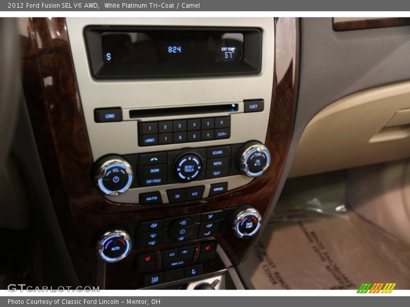 White Platinum Tri-Coat / Camel 2012 Ford Fusion SEL V6 AWD