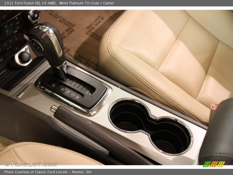 White Platinum Tri-Coat / Camel 2012 Ford Fusion SEL V6 AWD